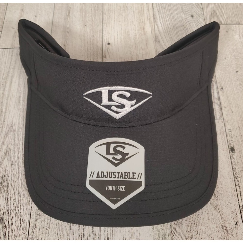 Louisville Slugger Visor YOUTH Baseball Softball OSFM Black Adjustable Hat NEW
